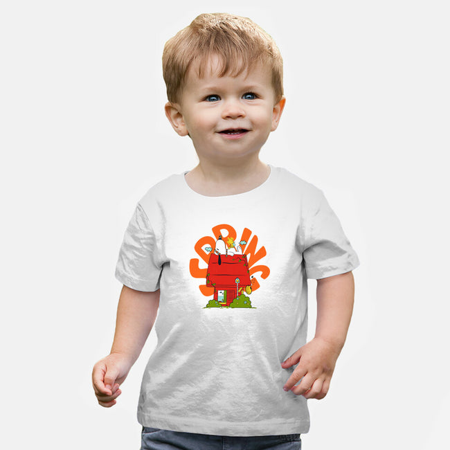 Spring Peanuts-baby basic tee-OnlyColorsDesigns