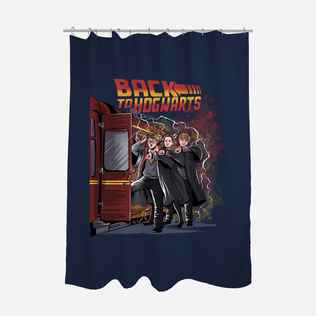 Back To Hogwarts-none polyester shower curtain-zascanauta