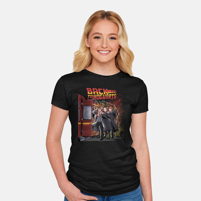 Back To Hogwarts-womens fitted tee-zascanauta