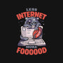 Less Internet More Food-none fleece blanket-eduely