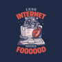 Less Internet More Food-none removable cover w insert throw pillow-eduely
