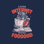Less Internet More Food-womens fitted tee-eduely