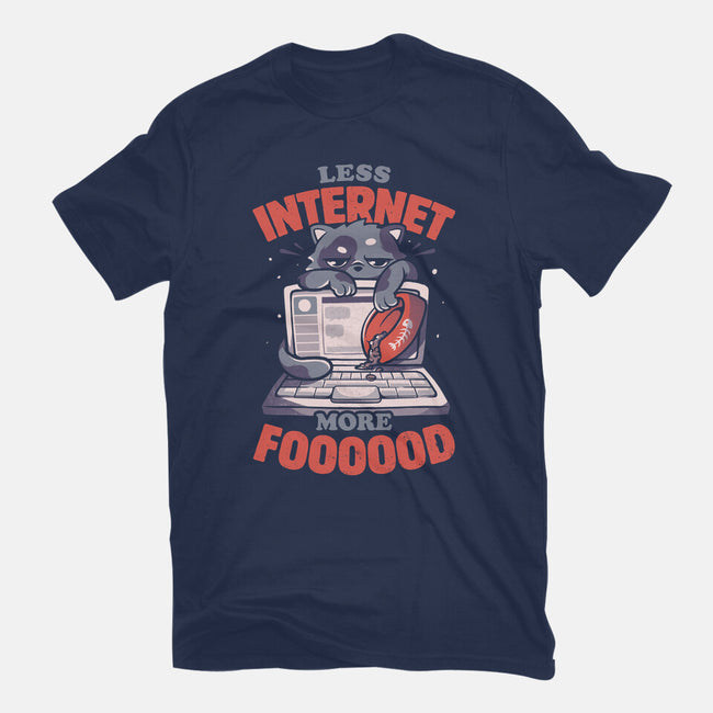 Less Internet More Food-unisex basic tee-eduely