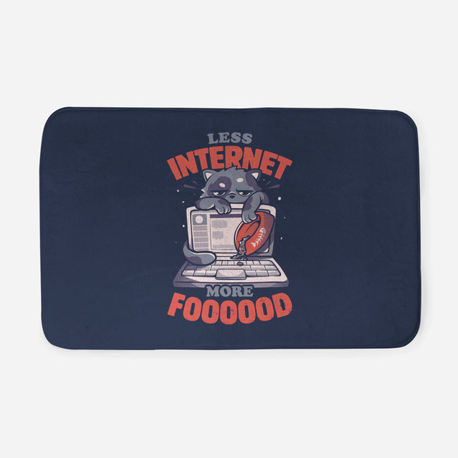 Less Internet More Food-none memory foam bath mat-eduely