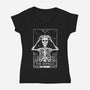 The Empress Tarot-womens v-neck tee-eduely