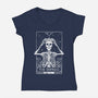 The Empress Tarot-womens v-neck tee-eduely