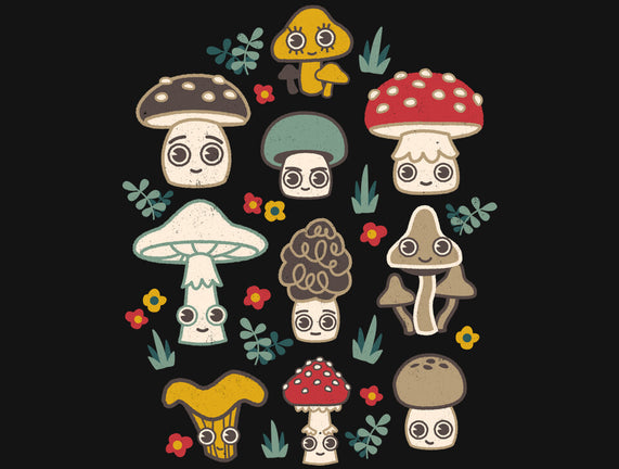 Kawaii Fungi Pattern