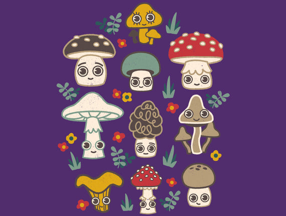 Kawaii Fungi Pattern