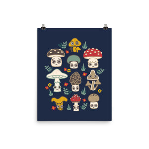 Kawaii Fungi Pattern