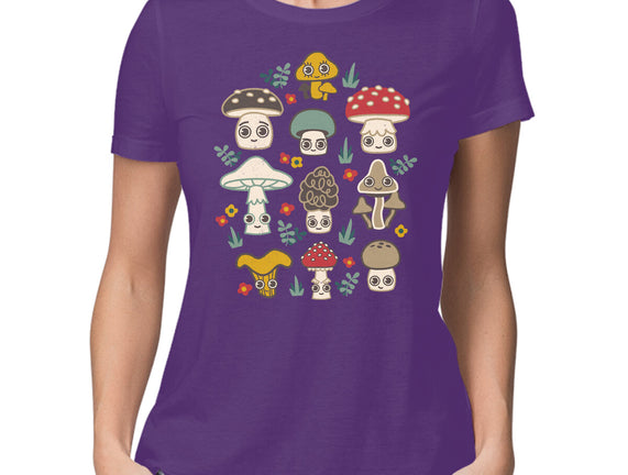 Kawaii Fungi Pattern