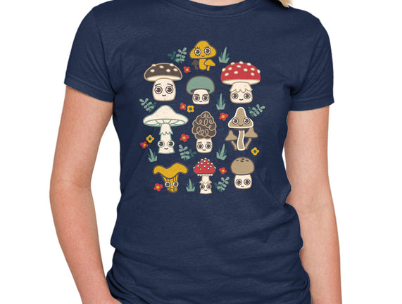Kawaii Fungi Pattern