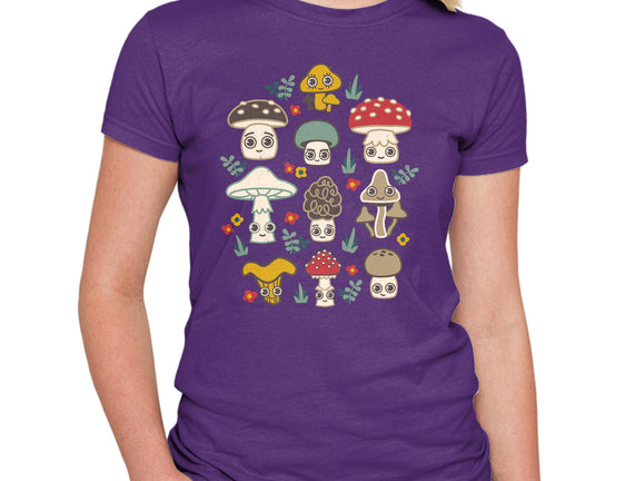 Kawaii Fungi Pattern