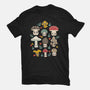 Kawaii Fungi Pattern-womens fitted tee-Weird & Punderful