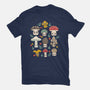Kawaii Fungi Pattern-womens fitted tee-Weird & Punderful