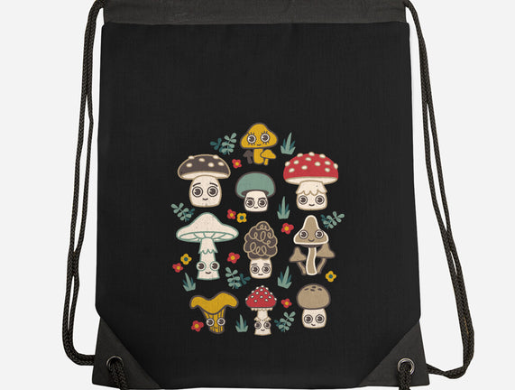 Kawaii Fungi Pattern