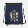 Kawaii Fungi Pattern-none drawstring bag-Weird & Punderful