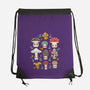 Kawaii Fungi Pattern-none drawstring bag-Weird & Punderful
