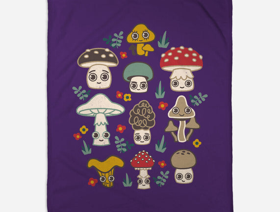 Kawaii Fungi Pattern