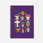 Kawaii Fungi Pattern-none dot grid notebook-Weird & Punderful