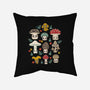 Kawaii Fungi Pattern-none removable cover w insert throw pillow-Weird & Punderful