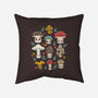 Kawaii Fungi Pattern-none removable cover w insert throw pillow-Weird & Punderful
