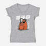 Chainsaw Devil Kawaii-womens v-neck tee-Melonseta