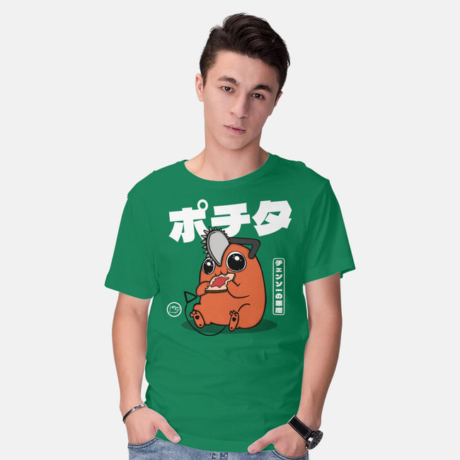 Chainsaw Devil Kawaii-mens basic tee-Melonseta