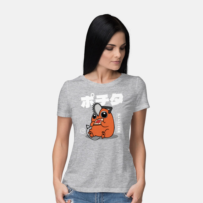 Chainsaw Devil Kawaii-womens basic tee-Melonseta