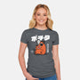 Chainsaw Devil Kawaii-womens fitted tee-Melonseta