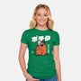 Chainsaw Devil Kawaii-womens fitted tee-Melonseta
