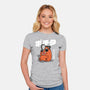 Chainsaw Devil Kawaii-womens fitted tee-Melonseta