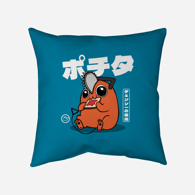 Chainsaw Devil Kawaii-none removable cover throw pillow-Melonseta