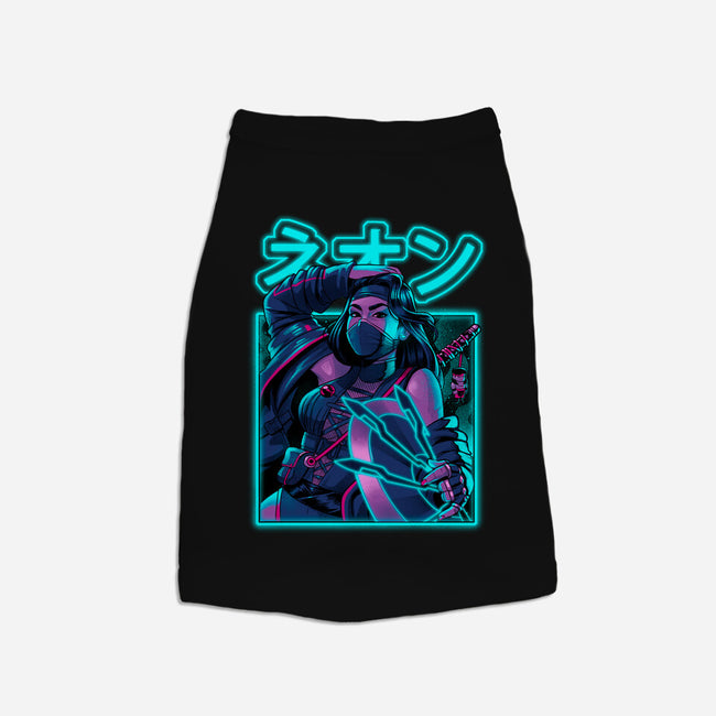 Mortal Neon-dog basic pet tank-Bruno Mota