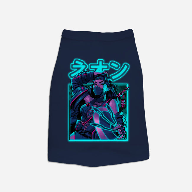 Mortal Neon-dog basic pet tank-Bruno Mota