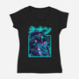 Mortal Neon-womens v-neck tee-Bruno Mota