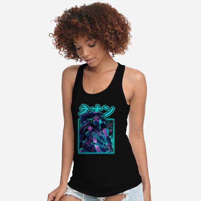 Mortal Neon-womens racerback tank-Bruno Mota