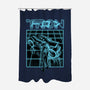 Enter The Grid-none polyester shower curtain-Studio Mootant
