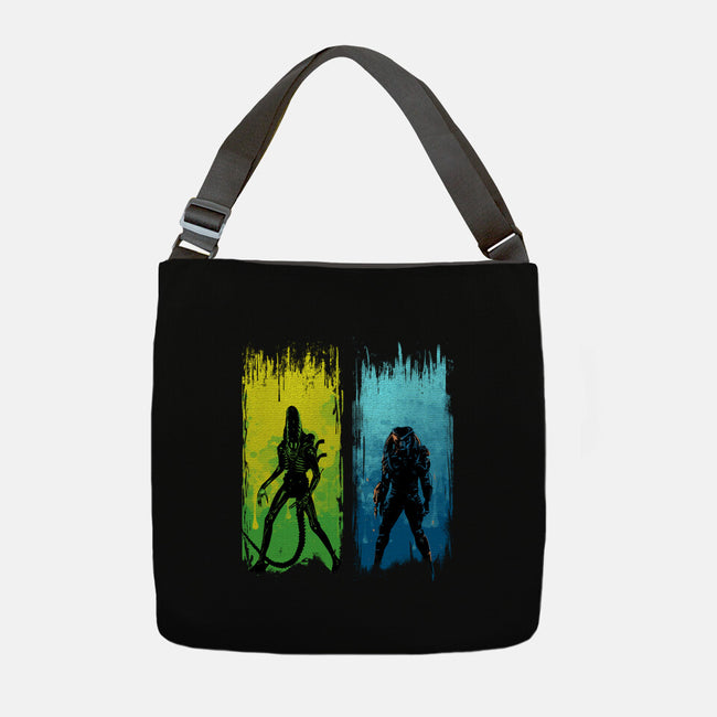 Xenomorph Vs Yautja-none adjustable tote bag-IKILO
