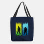 Xenomorph Vs Yautja-none basic tote bag-IKILO