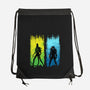 Xenomorph Vs Yautja-none drawstring bag-IKILO