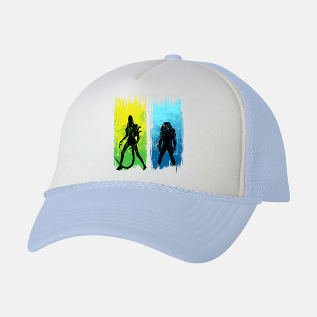 Xenomorph Vs Yautja-unisex trucker hat-IKILO