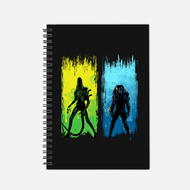 Xenomorph Vs Yautja-none dot grid notebook-IKILO