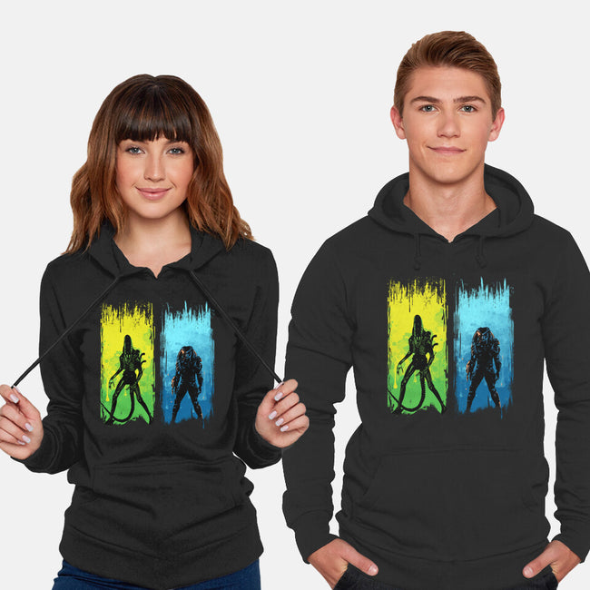 Xenomorph Vs Yautja-unisex pullover sweatshirt-IKILO