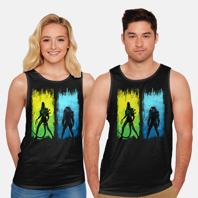 Xenomorph Vs Yautja-unisex basic tank-IKILO