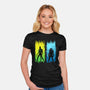 Xenomorph Vs Yautja-womens fitted tee-IKILO