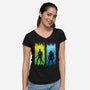 Xenomorph Vs Yautja-womens v-neck tee-IKILO