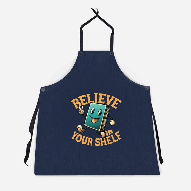 Believe In Your Shelf-unisex kitchen apron-tobefonseca