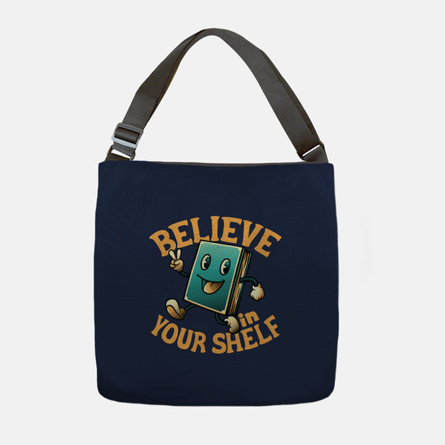 Believe In Your Shelf-none adjustable tote bag-tobefonseca