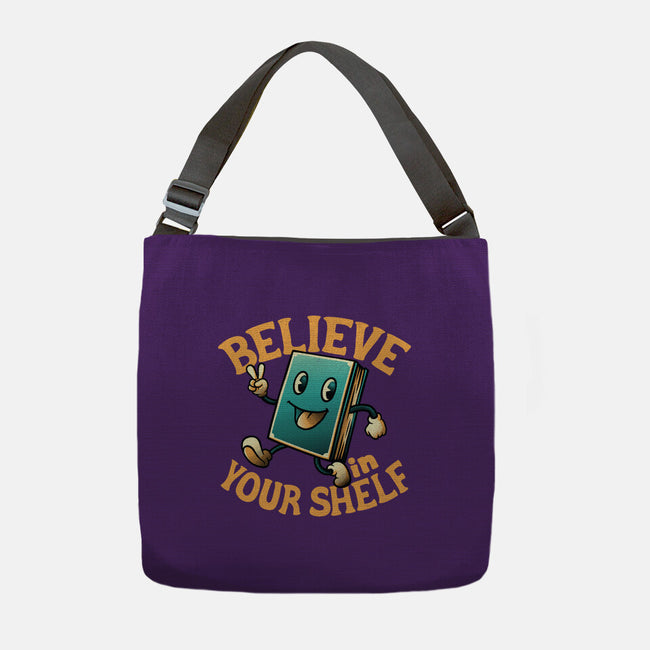 Believe In Your Shelf-none adjustable tote bag-tobefonseca