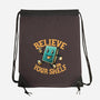Believe In Your Shelf-none drawstring bag-tobefonseca